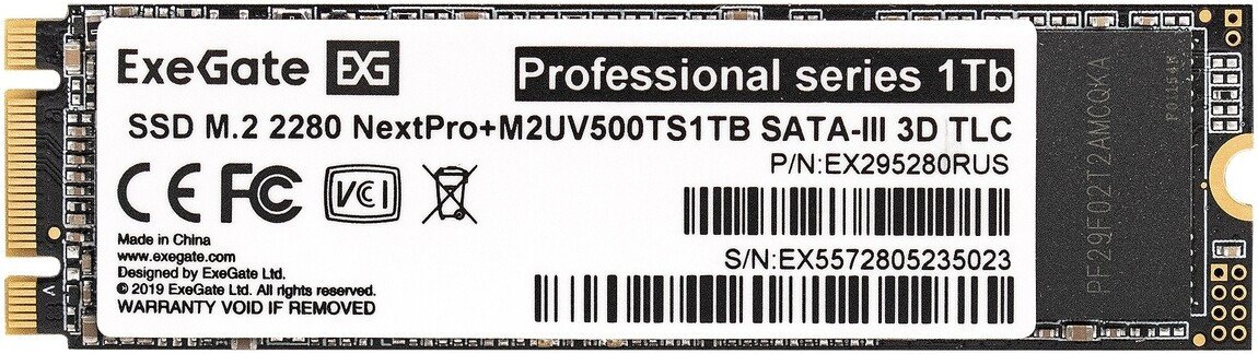 SSD ExeGate NextPro+ 1TB M2UV500TS1TB