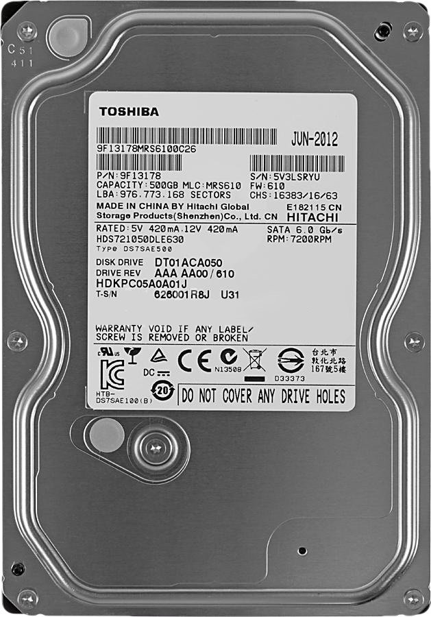

Жесткий диск Toshiba DT01ACA 500GB (DT01ACA050)