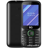 Кнопочный телефон BQ BQ-2820 Step XL+ (черный/зеленый)