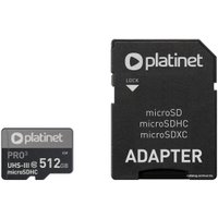 Карта памяти Platinet Pro 3 microSDXC PMMSDX512UIII 512GB + адаптер