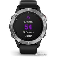 Умные часы Garmin Fenix 6 (серебристый/черный)