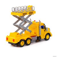 Автомобиль с подъемником Полесье Профи 89786 (желтый)