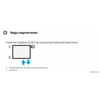 Стальной трубчатый радиатор Сунержа Эстет-0 EU50 правый 1200х225 5 секций (золото)