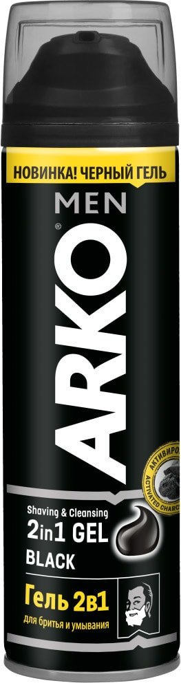 

Гель для бритья Arko Black 2 в 1 (200 мл)