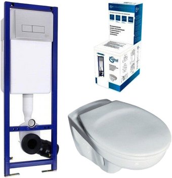 Ideal Standard W740601 с крышкой VV300601 + инсталляция W3710AA [W770001]