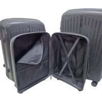 Чемодан-спиннер Mironpan 23107 (M, темно-серый)