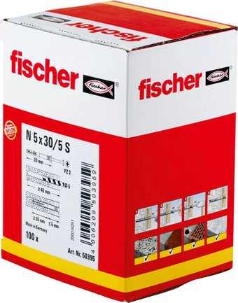 Fischer N 5 x 30/5 S 50395 (100 шт)