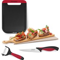 Набор ножей Rondell Arsenale RD-1892 (черный/бордовый)