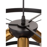 Подвесная люстра BayerLux Корт 10777073 (черный/венге)