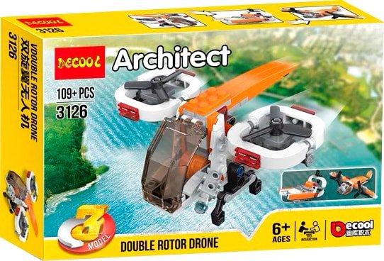 

Конструктор Decool Architect 3126 Double Rotor Drone