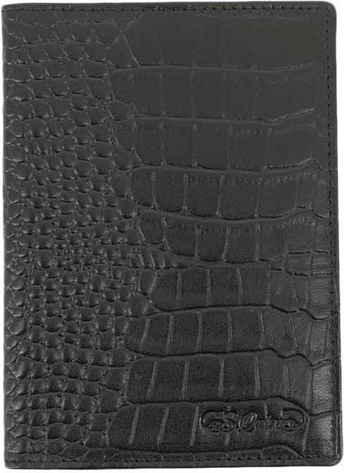 

Обложка для паспорта S.Quire 6400-BK CROCO (черный)