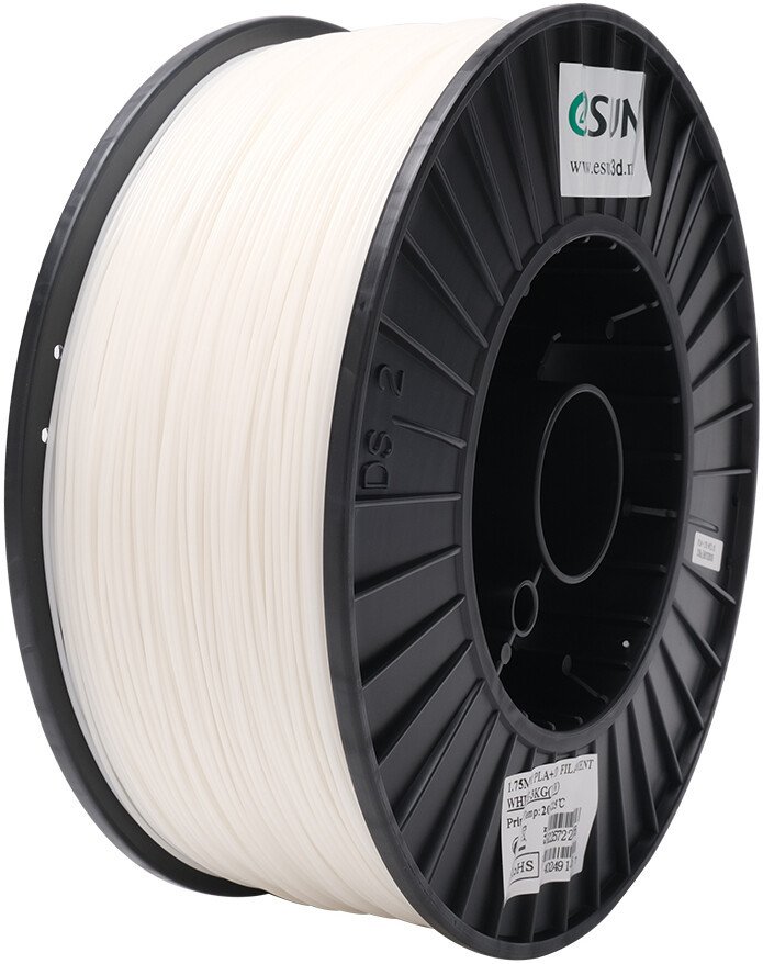 Филамент eSUN PLA+ PLA+175W3B1 (1.75 мм, 3 кг, белый)