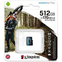 Карта памяти Kingston Canvas Go! Plus microSDXC 512GB