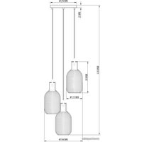 Подвесная люстра Moderli Alina V2802-3P