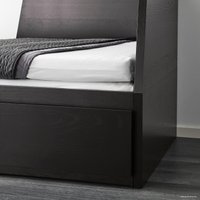 Кровать Ikea Флекке 200x80 (черно-коричневый) 504.901.43