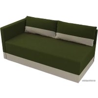 Тахта Лига диванов Никас 105201 (левый, зеленый/бежевый)