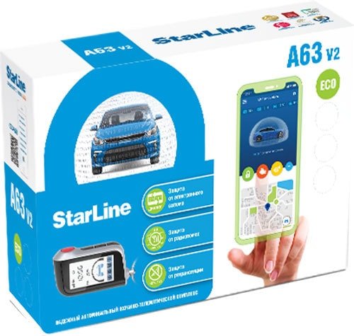 

Автосигнализация StarLine A63 v2 ECO