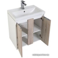 Aquanet Тумба под умывальник Клио 60 00195719 (дуб кантри/белый)