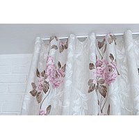 Комплект штор Delfa СШД-050 Flowers/16 (160x270, цикламен цветы)