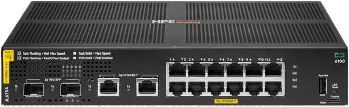 

Управляемый коммутатор 2-го уровня Aruba 6100 Series JL679A