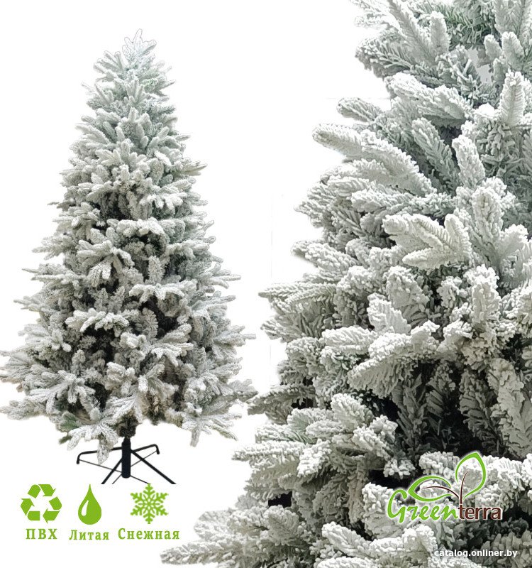 Ель GreenTerra Онтарио заснеженная 2.1 м