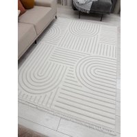 Ковер для жилой комнаты Radjab Carpet Поло Прямоугольник PL 255 12518RK (1.6x3, Cream)