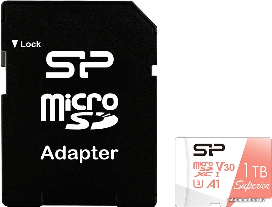 Карта памяти Silicon-Power Superior A1 microSDXC SP001TBSTXDV3V20SP 1TB (с адаптером)