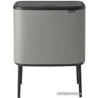 Система сортировки мусора Brabantia Bo Touch Bin 11+23 л (минерально-серый)