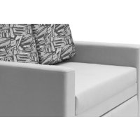 Диван Krones Афродита 195x100 (велюр светло-серый/рисунок темно-серый)