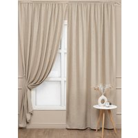 Комплект штор Amore Mio Вельвет (канвас) 207-02 150x270 90588 (светло-бежевый)