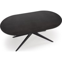 Кухонный стол Halmar Sandro 180-240/100/76 (черный/черный)