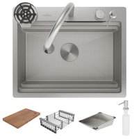 Кухонная мойка Roxen Stage Plus 560250-60-S многофункциональная 8 в 1 (60*48/текстурный сатин)