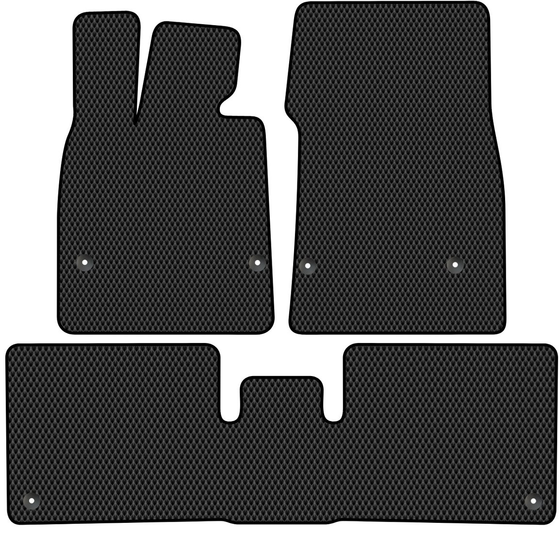 

Комплект ковриков для авто Alicosta Avatr 12 I (лифтбек) 2023 - Н.В. задний цельный (черный, ромб)