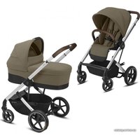 Универсальная коляска Cybex Balios S Lux 2020 (2 в 1, серебристая рама, classic beige)