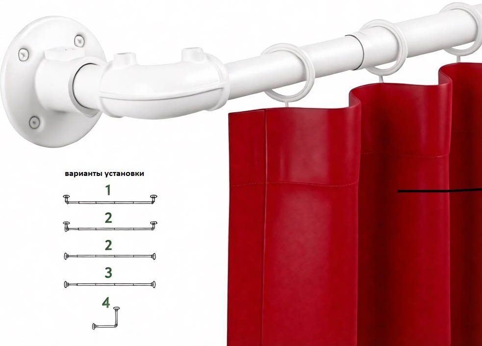 

Карниз для штор UG Home Раздвижной 1-рядный 1КМ-У-49-360-БЛ (белый, 0.49-3.6м)