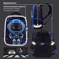 Школьный рюкзак BRAUBERG Light. Evil Robot 272028