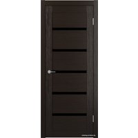 Межкомнатная дверь Юркас Stark ST8 ДО 80x200 (венге/lacobel черный лак)