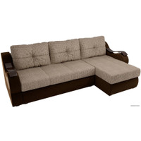 Угловой диван Лига диванов Меркурий 100368 (коричневый)