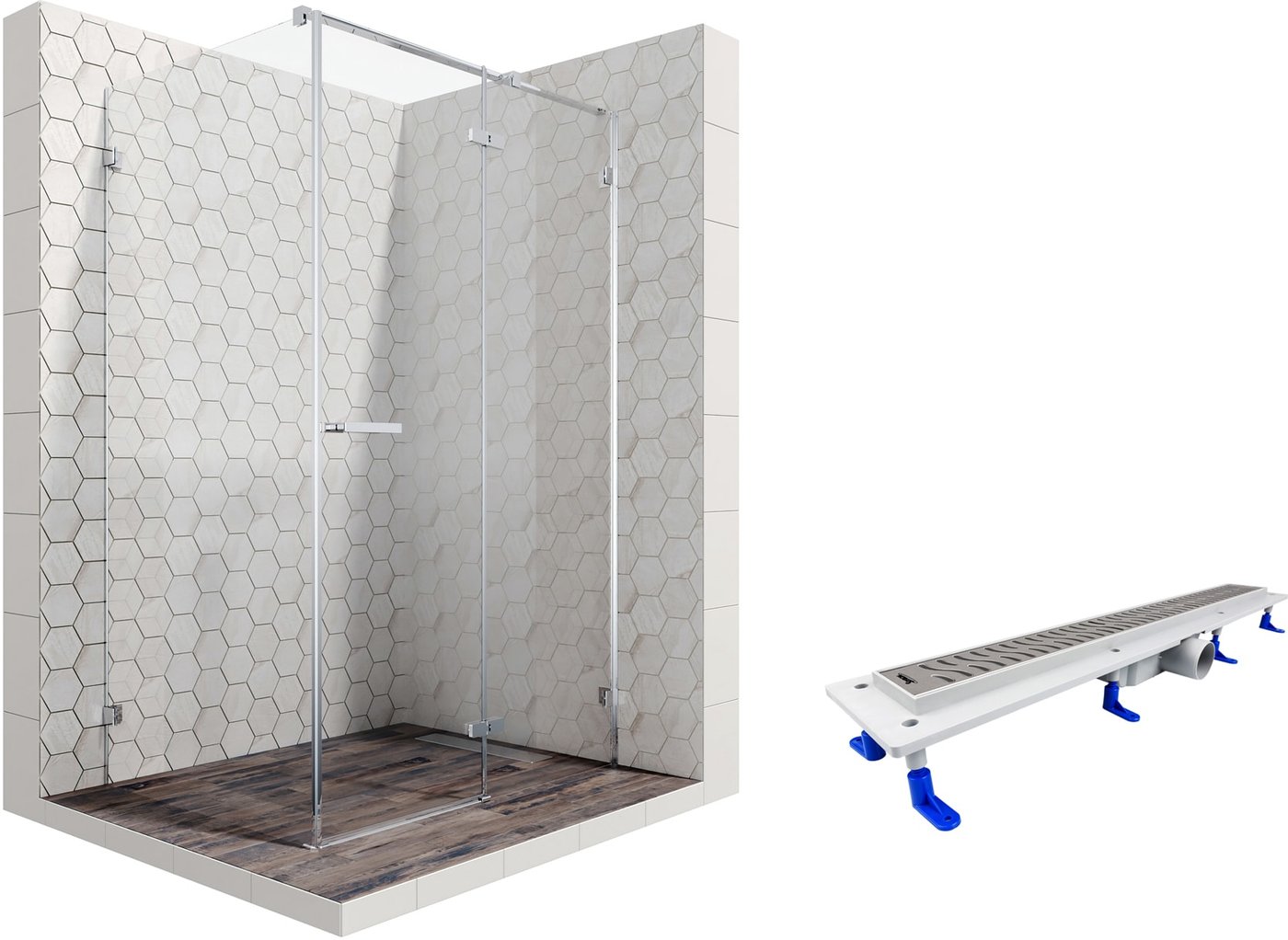 

Душевой уголок Ambassador Set 10011103R-ST3