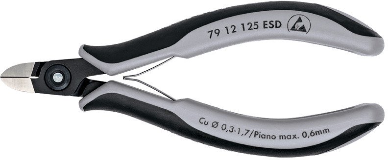 Кусачки боковые (бокорезы) Knipex 7912125ESD