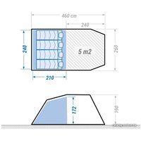 Кемпинговая палатка Quechua Arpenaz 4.1 Fresh&Black
