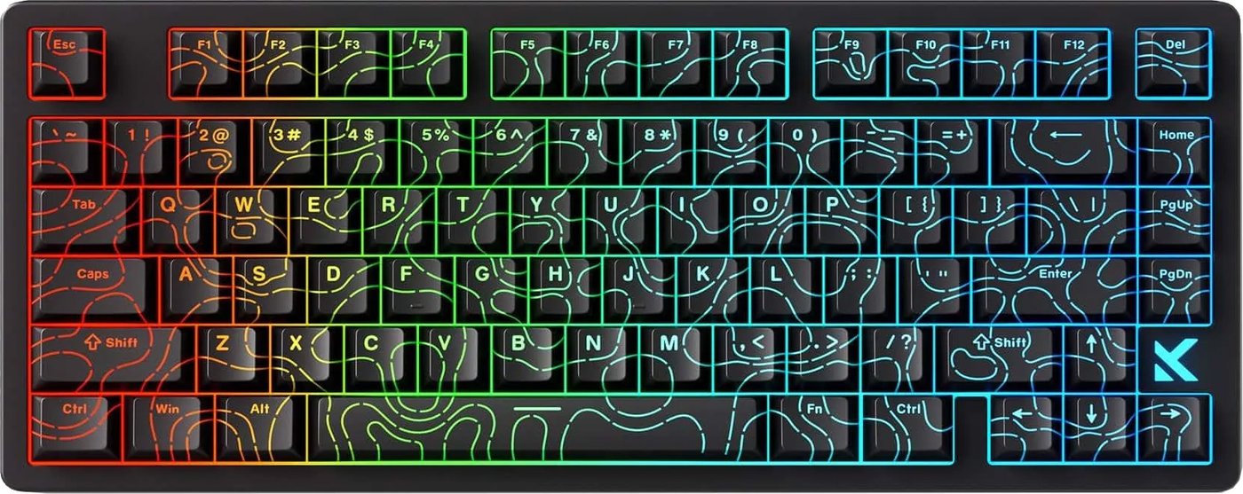 Клавиатура MCHOSE Jet 75 Hall Effect Black Topographic (Kailh Magnetic God Switch)