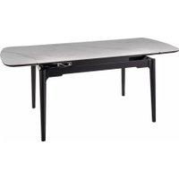 Кухонный стол Signal Sento 120-180/80 (белый лак/черный)