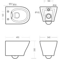 Унитаз подвесной Sanita Breeze Rimless WC.WH/Breeze/DM.Rim/WHT.G/S1