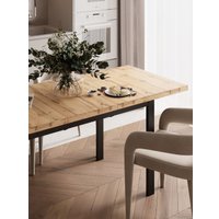 Кухонный стол Senira Велес 120x75 (дуб вотан/опора черный)