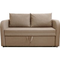 Диван Brioli Пино Т двухместный (рогожка, J2 бежевый)