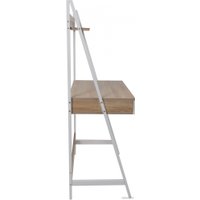 Стол AksHome Shape (светлый дуб/белый металл)