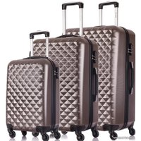Чемодан-спиннер L'Case Phatthaya 55 см (кофейный)