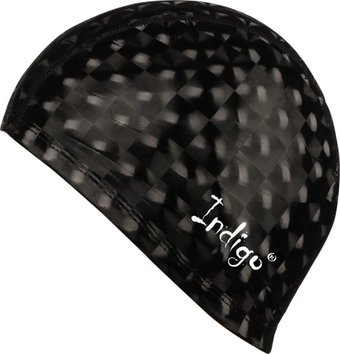 Шапочка для плавания Indigo 3D IN047 (черный)