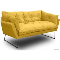 Диван Brioli Анико двухместный (V13/желтый)